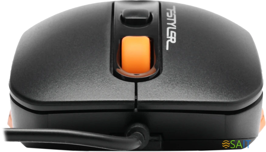 Мышь A4Tech Fstyler FM10 черный/оранжевый оптическая 1600dpi USB 4but (FM10 ORANGE)