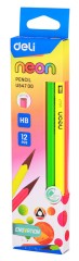 Карандаш ч/г Deli EU54700 HB трехгран. пластик коробка (12шт)