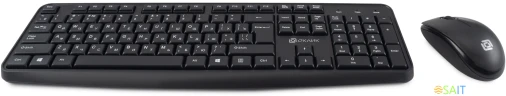 Клавиатура + мышь Оклик S603 клав:черный мышь:черный USB
