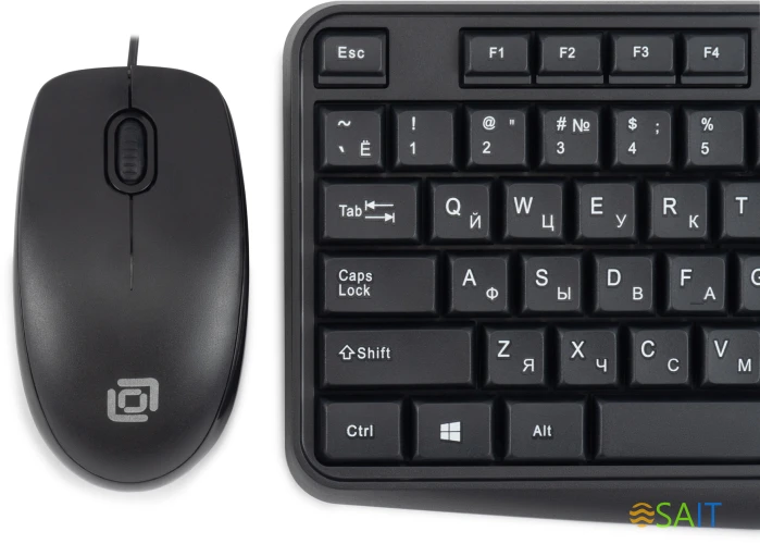 Клавиатура + мышь Оклик S603 клав:черный мышь:черный USB
