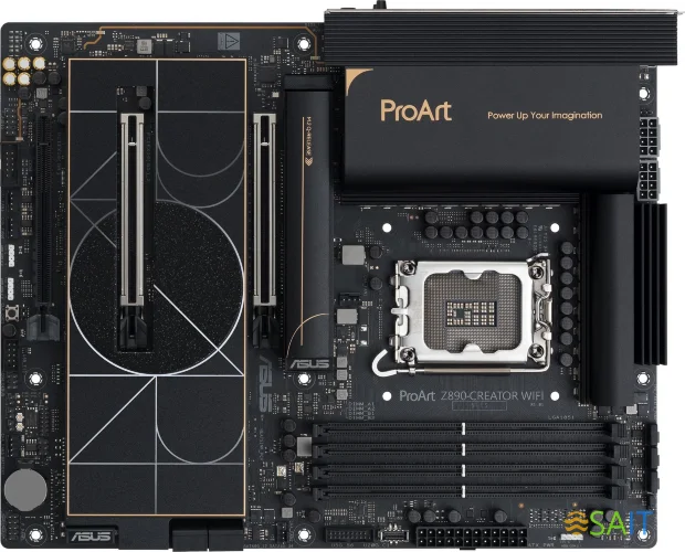 Материнская плата Asus PROART Z890-CREATOR WIFI Soc-1851 Intel Z890 4xDDR5 ATX AC`97 8ch(7.1) 1 x 10Gigabit + 1 x 2.5Gigabit RAID+HDMI+DP