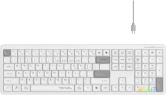 Клавиатура A4Tech Fstyler FBX55C белый USB беспроводная BT/Radio slim Multimedia (FBX55C)