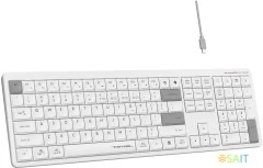 Клавиатура A4Tech Fstyler FBX55C белый USB беспроводная BT/Radio slim Multimedia (FBX55C)