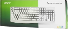 Клавиатура Acer OKW301 белый USB Multimedia для ноутбука (ZL.KBDCC.01B)