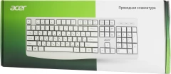Клавиатура Acer OKW301 белый USB Multimedia для ноутбука (ZL.KBDCC.01B)