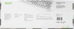 Клавиатура Acer OKW301 белый USB Multimedia для ноутбука (ZL.KBDCC.01B)
