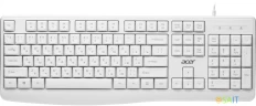 Клавиатура Acer OKW301 белый USB Multimedia для ноутбука (ZL.KBDCC.01B)