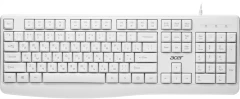Клавиатура Acer OKW301 белый USB Multimedia для ноутбука (ZL.KBDCC.01B)
