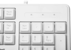 Клавиатура Acer OKW301 белый USB Multimedia для ноутбука (ZL.KBDCC.01B)