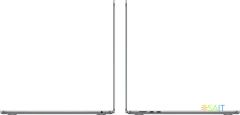 Ноутбук Apple MacBook Air A3114 M3 8 core 16Gb SSD512Gb/10 core GPU 15.3" Liquid Retina (2880x1864) Mac OS grey space WiFi BT Cam (MXD13HN/A)