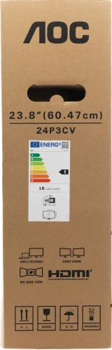 Монитор AOC 23.8" 24P3CV черный IPS LED 16:9 HDMI M/M матовая HAS Piv 300cd 178гр/178гр 1920x1080 75Hz DP FHD USB 5.37кг