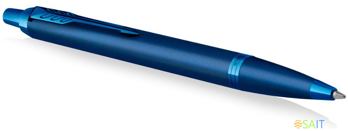 Ручка шариков. Parker IM Monochrome K328 (2172966) Blue PVD M син. черн. подар.кор.