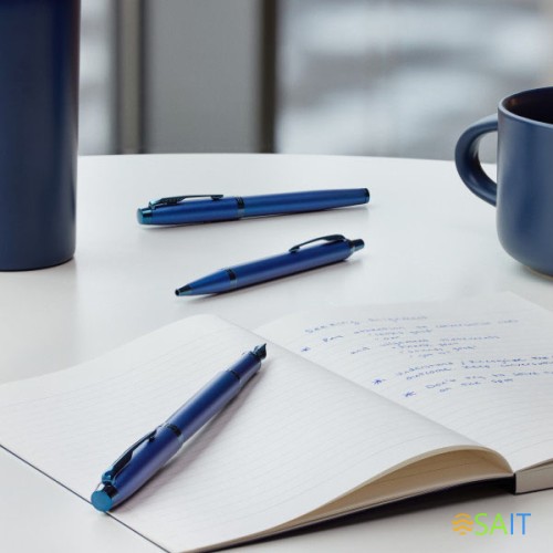 Ручка шариков. Parker IM Monochrome K328 (2172966) Blue PVD M син. черн. подар.кор.