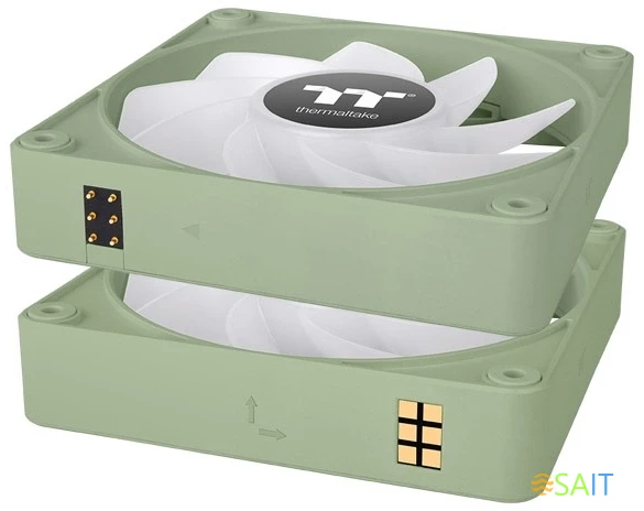 Вентилятор для корпуса Thermaltake CT120 EX Sync Matcha ARGB 120х120x25 зеленый 4-pin 28.5дБ (упак.:3шт) (CL-F196-PL12MG-A) Ret