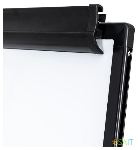 Флипчарт Deli 7891B лак 60x90см на подставке белый/черный с аксессуарами