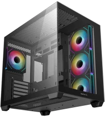 Корпус Deepcool CG530 4F черный без БП ATX 2x120mm 2x140mm 2xUSB2.0 1xUSB3.0 audio bott PSU
