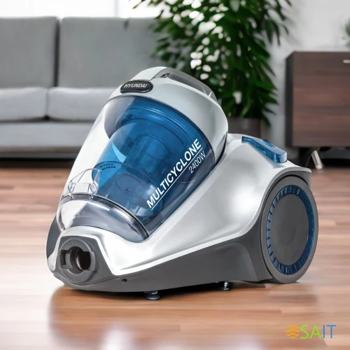 Пылесос Hyundai HYV-C4575 2400Вт серебристый/синий