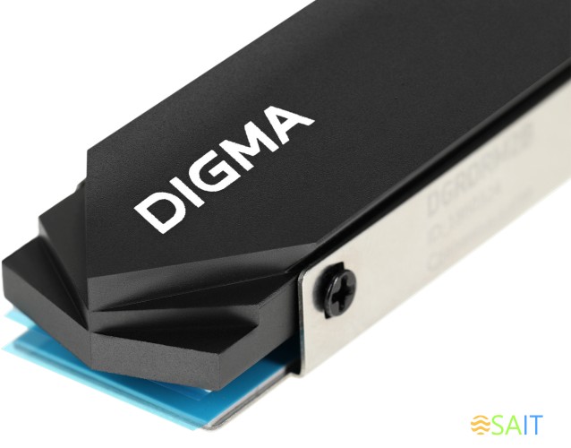 Радиатор для SSD Digma DGRDRM2B черный металл Ret