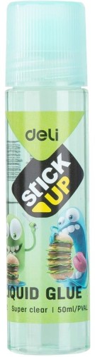 Клей жидкий Deli EA21200 50мл корп.ассорти прозрачный дисплей картонный Stick UP