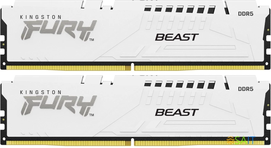 Память DDR5 2x32GB 6000MHz Kingston KF560C36BWEK2-64 Fury Beast RTL Gaming PC5-48000 CL36 DIMM 288-pin 1.35В dual rank с радиатором Ret