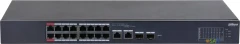 Коммутатор Dahua DH-CS4218-16ET-190 (L2) 16x100Мбит/с 2x1Гбит/с 2xКомбо(1000BASE-T/SFP) 2SFP 16PoE 190W управляемый