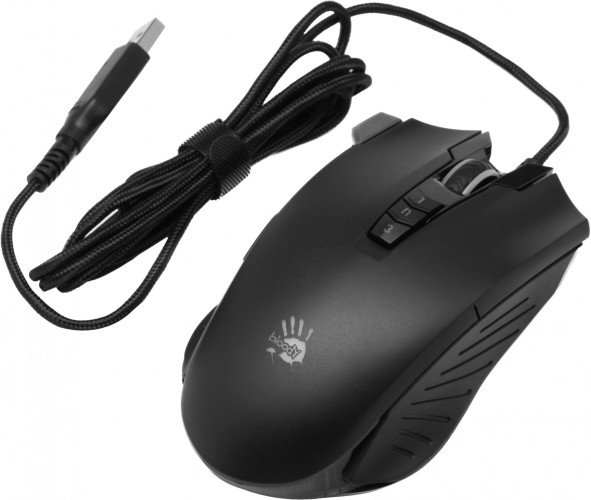 Мышь A4Tech Bloody V9M черный оптическая 6200dpi USB 9but