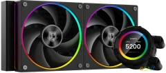 Система водяного охлаждения ID-Cooling SL240 ARGB Soc-AM5/AM4/1200/1700/1851 черный 4-pin 14-30dB Al+Cu LCD 300W Ret