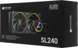 Система водяного охлаждения ID-Cooling SL240 ARGB Soc-AM5/AM4/1200/1700/1851 черный 4-pin 14-30dB Al+Cu LCD 300W Ret