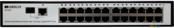 Коммутатор Origo OS1225 OS1225/A1A 24x100Мбит/с 1SFP неуправляемый