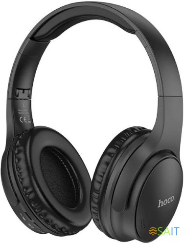 Гарнитура накладные Hoco Mighty W40 черный беспроводные bluetooth оголовье