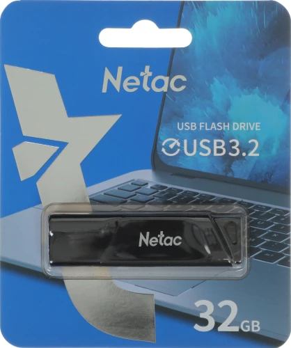 Флеш Диск Netac 32GB U336 NT03U336S-032G-32BK USB3.2 черный