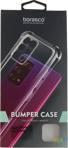 Чехол (клип-кейс) BoraSCO для Apple iPhone 15 Plus прозрачный (72406)