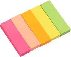 Закладки самокл. бумажные Silwerhof 50x14мм Daily 5цв.в упак. 50лист