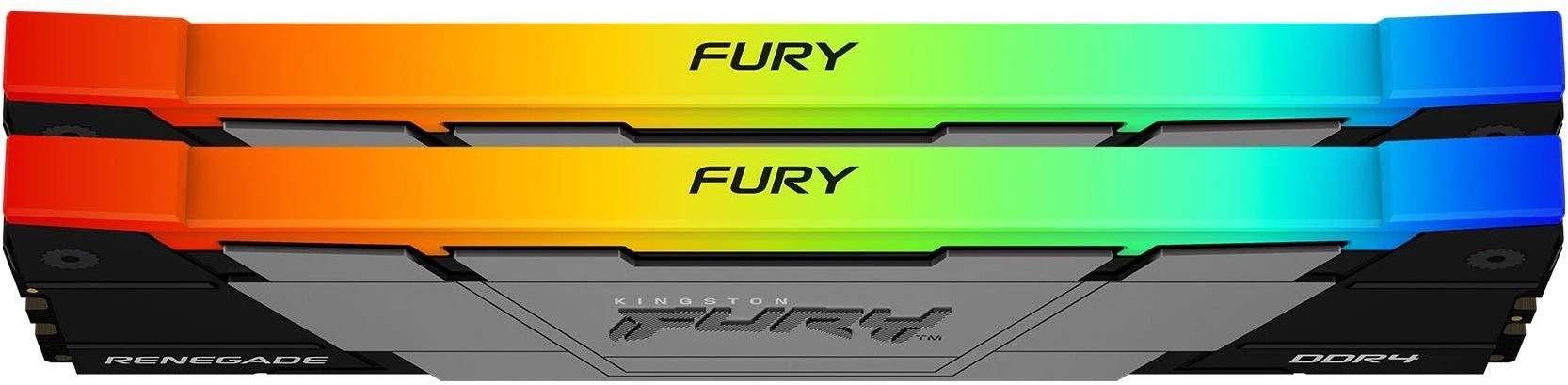 Память DDR4 2x8GB 4266MHz Kingston KF442C19RB2AK2/16 Fury Renegade RGB RTL Gaming PC4-34100 CL19 DIMM 288-pin 1.4В kit single rank с радиатором Ret