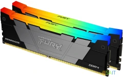 Память DDR4 2x8GB 4266MHz Kingston KF442C19RB2AK2/16 Fury Renegade RGB RTL Gaming PC4-34100 CL19 DIMM 288-pin 1.4В kit single rank с радиатором Ret