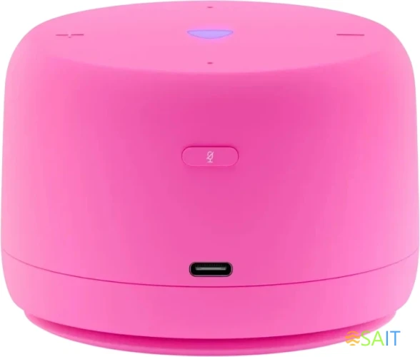 Умная колонка Yandex Станция Лайт 2 без часов Алиса розовый 6W 1.0 BT/Wi-Fi 10м (YNDX-00028PNK)