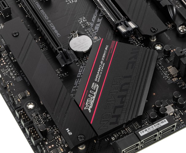 Материнская плата Asus ROG STRIX B550-F GAMING Soc-AM4 AMD B550 4xDDR4 ATX AC`97 8ch(7.1) 2.5Gg RAID+HDMI+DP