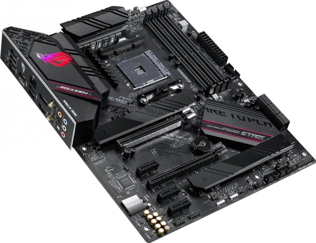 Материнская плата Asus ROG STRIX B550-F GAMING WIFI II Soc-AM4 AMD B550 4xDDR4 ATX AC`97 8ch(7.1) 2.5Gg RAID+HDMI+DP