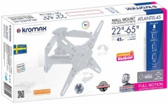 Кронштейн для телевизора Kromax ATLANTIS-45 белый 22"-65" макс.45кг настенный поворот и наклон