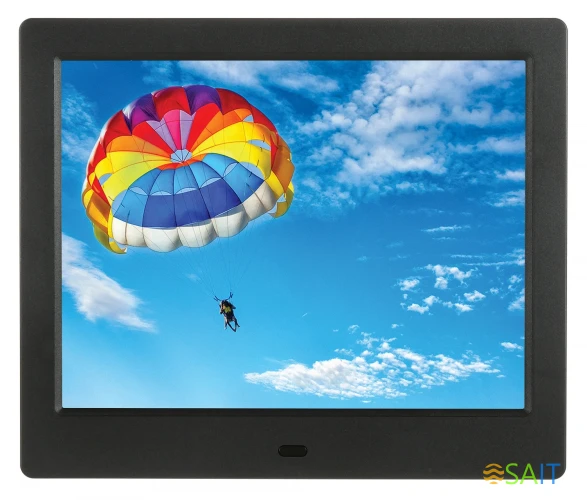 Фоторамка Digma 8" PF-843 IPS 1024x768 черный пластик ПДУ Видео