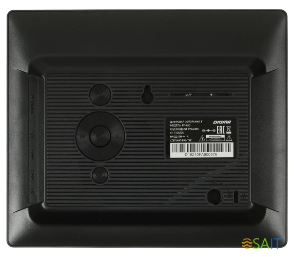 Фоторамка Digma 8" PF-843 IPS 1024x768 черный пластик ПДУ Видео