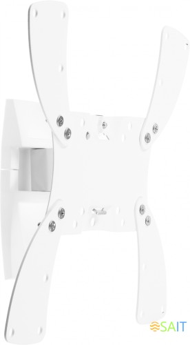 Кронштейн для телевизора Holder LCDS-5019 белый 22"-42" макс.30кг настенный поворотно-выдвижной и наклонный