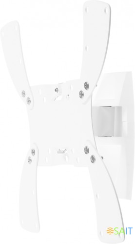 Кронштейн для телевизора Holder LCDS-5019 белый 22"-42" макс.30кг настенный поворотно-выдвижной и наклонный