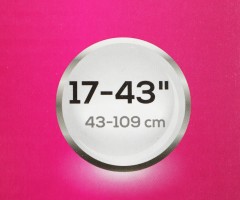 Кронштейн для телевизора Ultramounts UM890 черный 17"-43" макс.30кг потолочный поворотно-выдвижной и наклонный