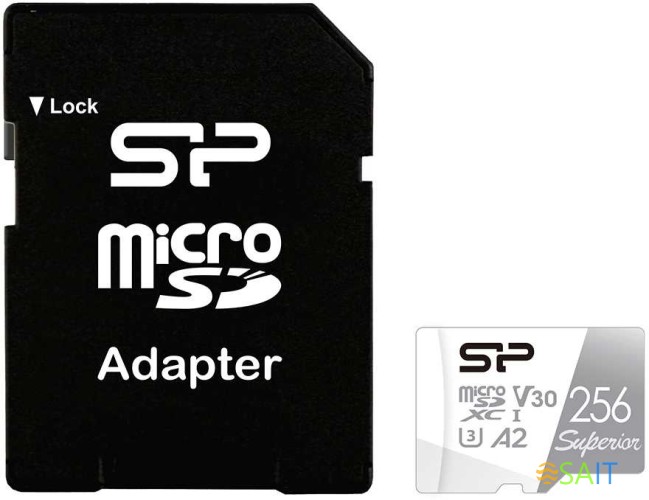 Флеш карта microSDXC 256GB Silicon Power SP256GBSTXDA2V20SP Superior + adapter