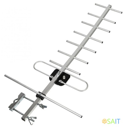 Антенна телевизионная Hyundai H-TAE140 12дБ пассивная серебристый