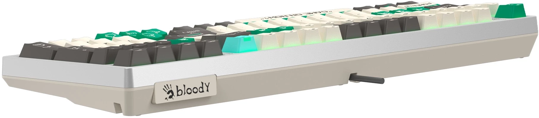 Клавиатура A4Tech Bloody S98 Pixels Green механическая белый/бежевый USB for gamer LED (S98)