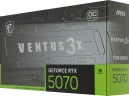 Видеокарта MSI PCI-E 5.0 RTX 5070 12G VENTUS 3X OC NVIDIA GeForce RTX 5070 12Gb 192bit GDDR7 2542/28000 HDMIx1 DPx3 HDCP Ret