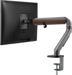 Кронштейн для мониторов Ultramounts UM734WD серый/коричневый 17"-27" макс.7кг крепление к столешнице поворот и наклон