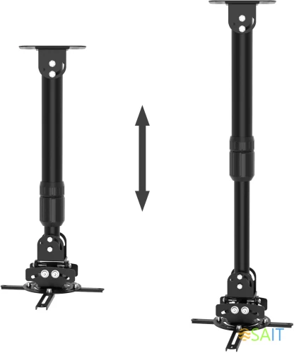 Кронштейн для проектора Cactus CS-VM-PR16L-BK черный макс.13.6кг потолочный поворот и наклон